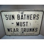 vintage 1940s metal sign z