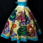 vintage 1950s roja handpainted mexican circle skirt z