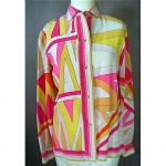 vintage 1960s pucci silk blouse z