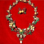 vintage 1962 christian dior necklace and earrings