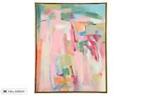 vintage 1964 h. littel abstract oil painting