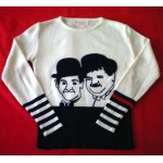 vintage 1970s laurel and hardy sweater z