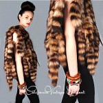 vintage 1970s raccoon tail vest z