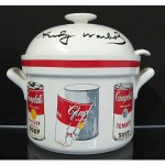 vintage andy warhol campbells soup tureen with ladle z