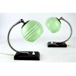 vintage art deco bedside lamps