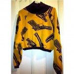 vintage betsey johnson pistol sweater