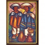 vintage camilo egas oil painting