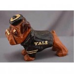 vintage carter hoffman carved yale bulldog