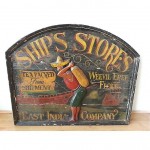 vintage east india company wooden sign