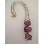 vintage gianni versace atelier amethyst rock crystal necklace