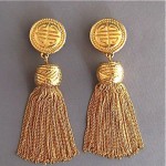 vintage givenchy tassel earrings