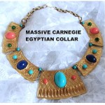 vintage hattie carnegie egyptian collar necklace