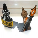 vintage hyde park metal bookends