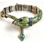 vintage margot de taxco sterling enamel bracelet