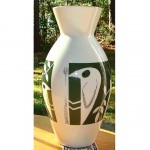 vintage mid-century noritake bone china vase z
