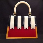 vintage moschino redwall handbag