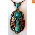 vintage neiger egyptian revival necklace