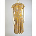 vintage novelty print dress