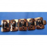 vintage rebajes wide copper face bracelet