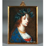 antique 18th century georgian miniature painting on ivory of lady fordyce z