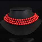 antique 19th century chinese natural coral necklace