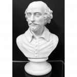 antique 19th century parian bust of william shakespeare z