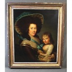 antique c. 1800 oil painting possibly john singleton copley