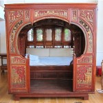 antique carved wood chinese wedding bed