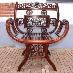 antique chinese hard wood armchair z