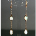 antique edwardian opal earrings