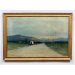 antique j. mcdonald landscape oil painting