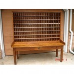 antique post office sorting desk