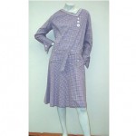 vintage 1920s gingham flapper dress
