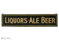 vintage 1940s liquor sign