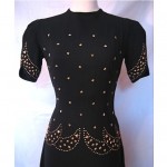 vintage 1940s star studded dresss