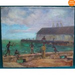 vintage 1948 oil painting z