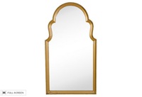 vintage 1950s gold leaf mirror