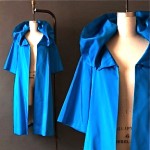 vintage 1950s satin evening coat z