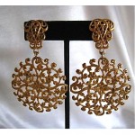 vintage 1960 miriam haskell earrings