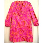 vintage 1960s adele martin silk tunic dress z