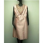 vintage 1960s bernetti nos beaded cocktail dress z