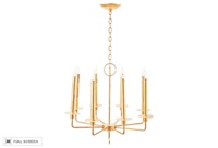 vintage 1960s parzinger attributed brass chandelier