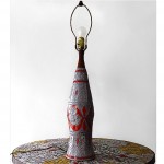 vintage 1960s raymor pottery lamp