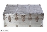 vintage 1970s aluminum trunk