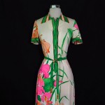 vintage 1970s leonard silk dress