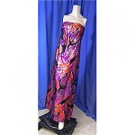 vintage 1970s michael novarese metallic brocade evening gown z