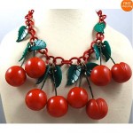 vintage art deco bakelite celluloid necklace