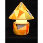 vintage art deco glass lamp