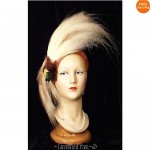 vintage art deco taxidermy hat