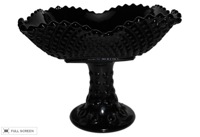 vintage black amethyst compote